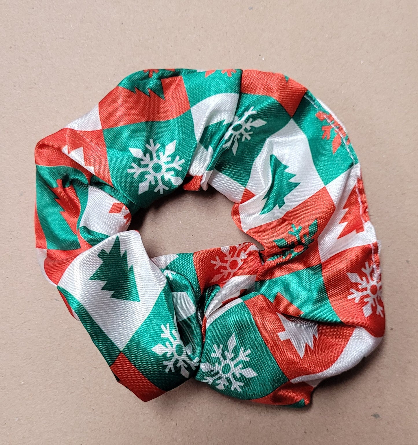 Christmas Satin Scrunchies