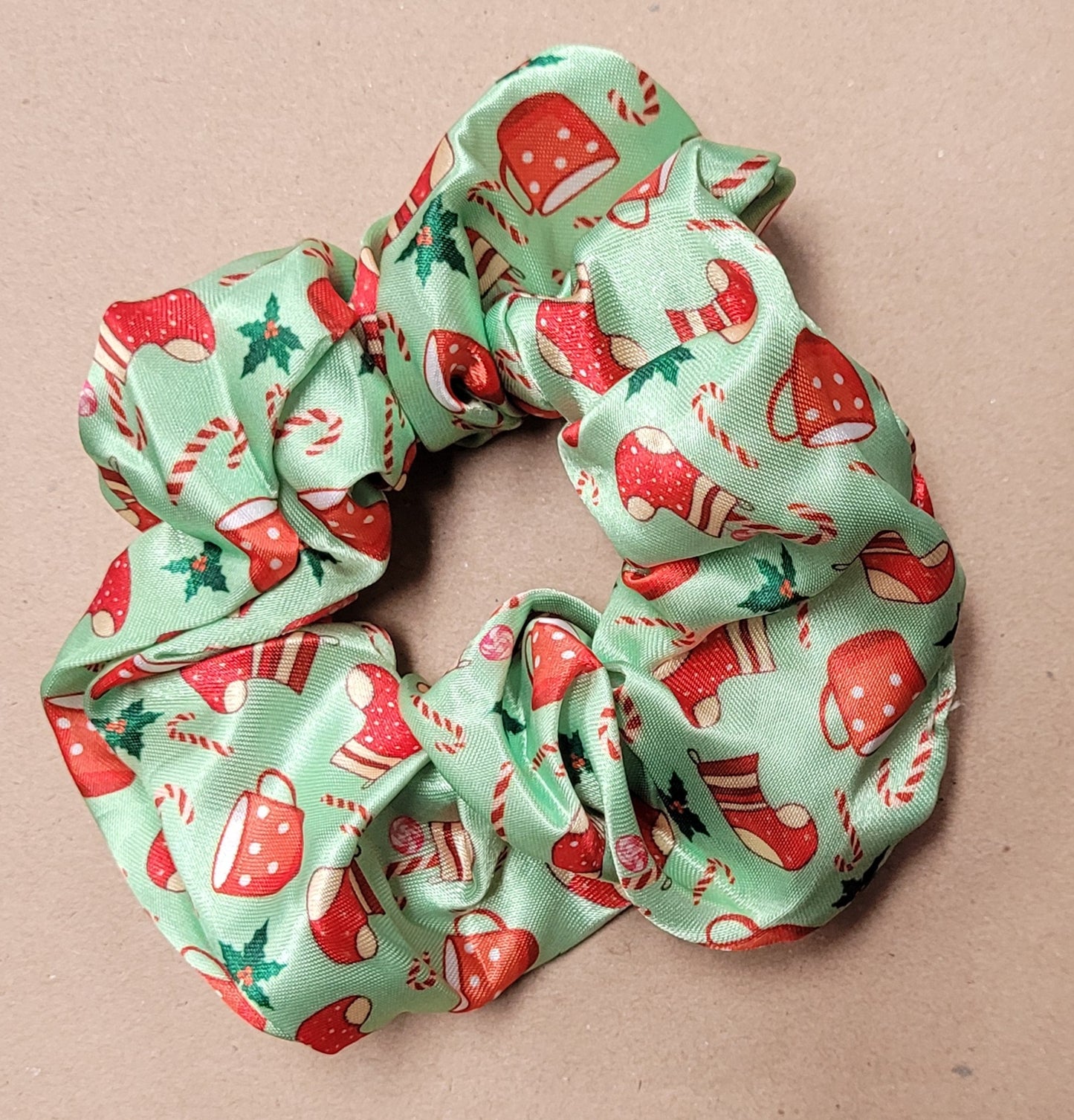 Christmas Satin Scrunchies