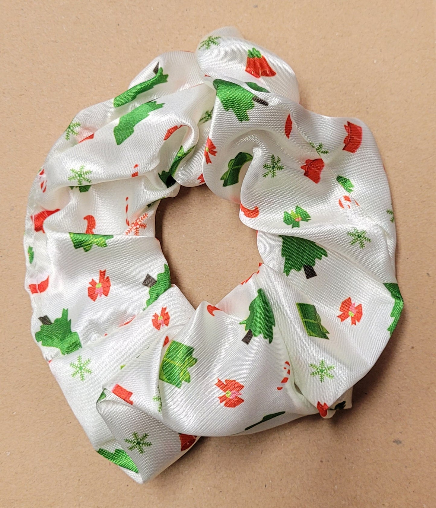 Christmas Satin Scrunchies