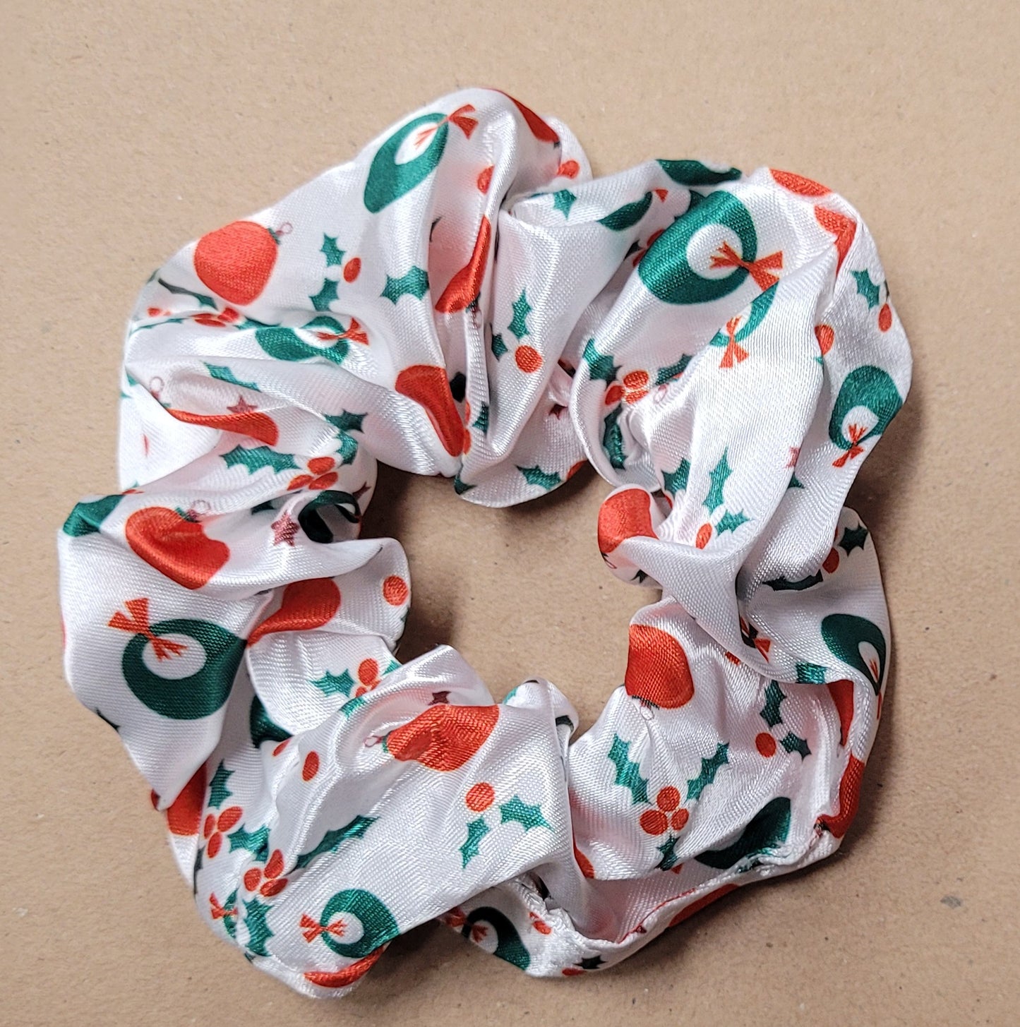 Christmas Satin Scrunchies