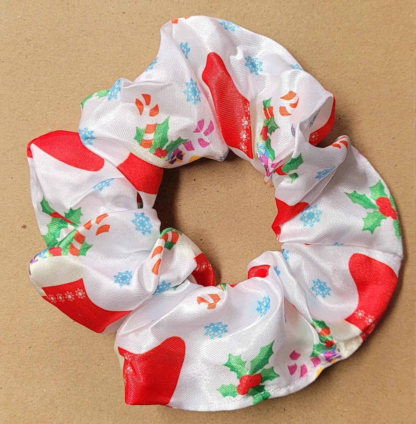 Christmas Satin Scrunchies