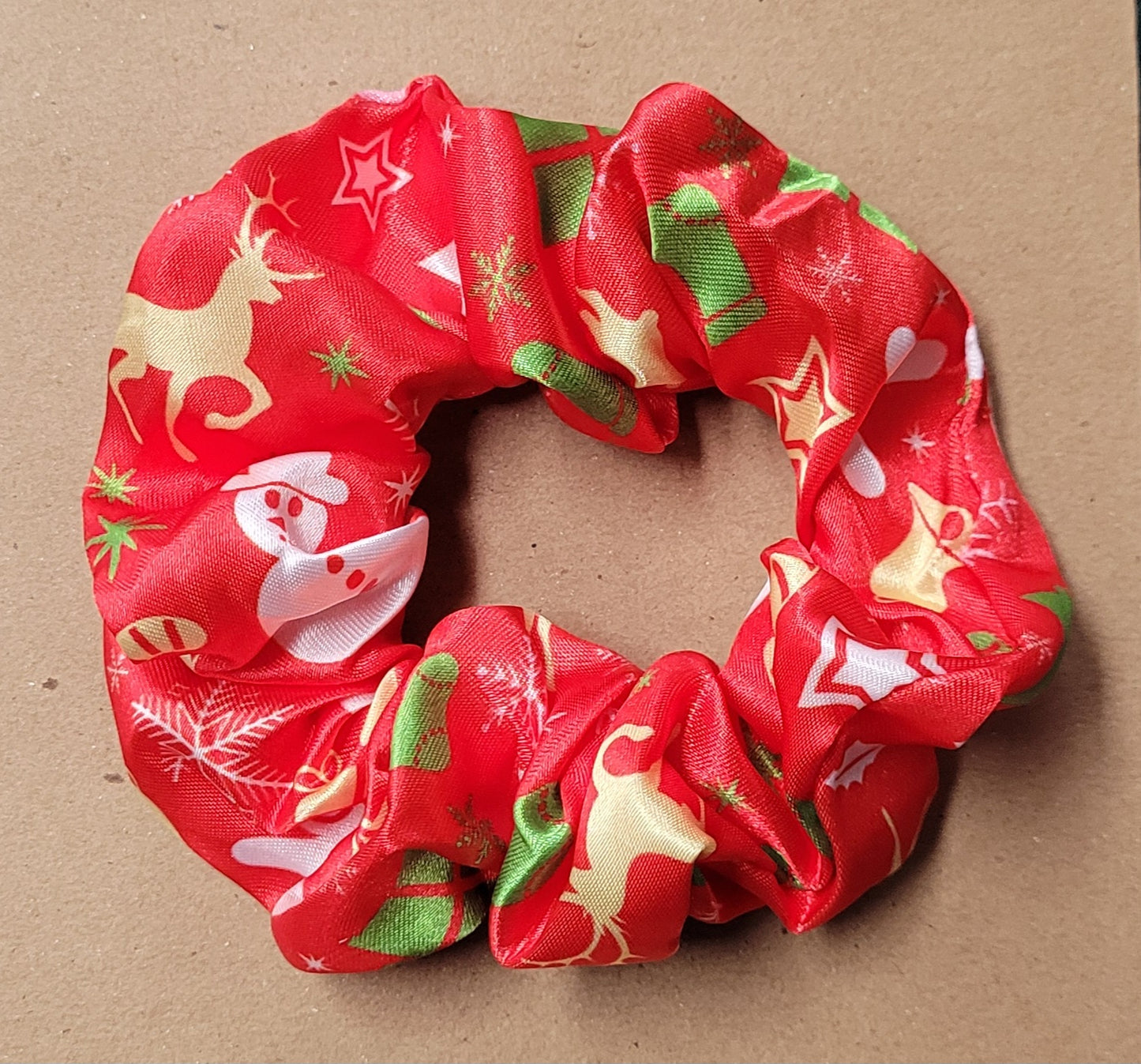 Christmas Satin Scrunchies