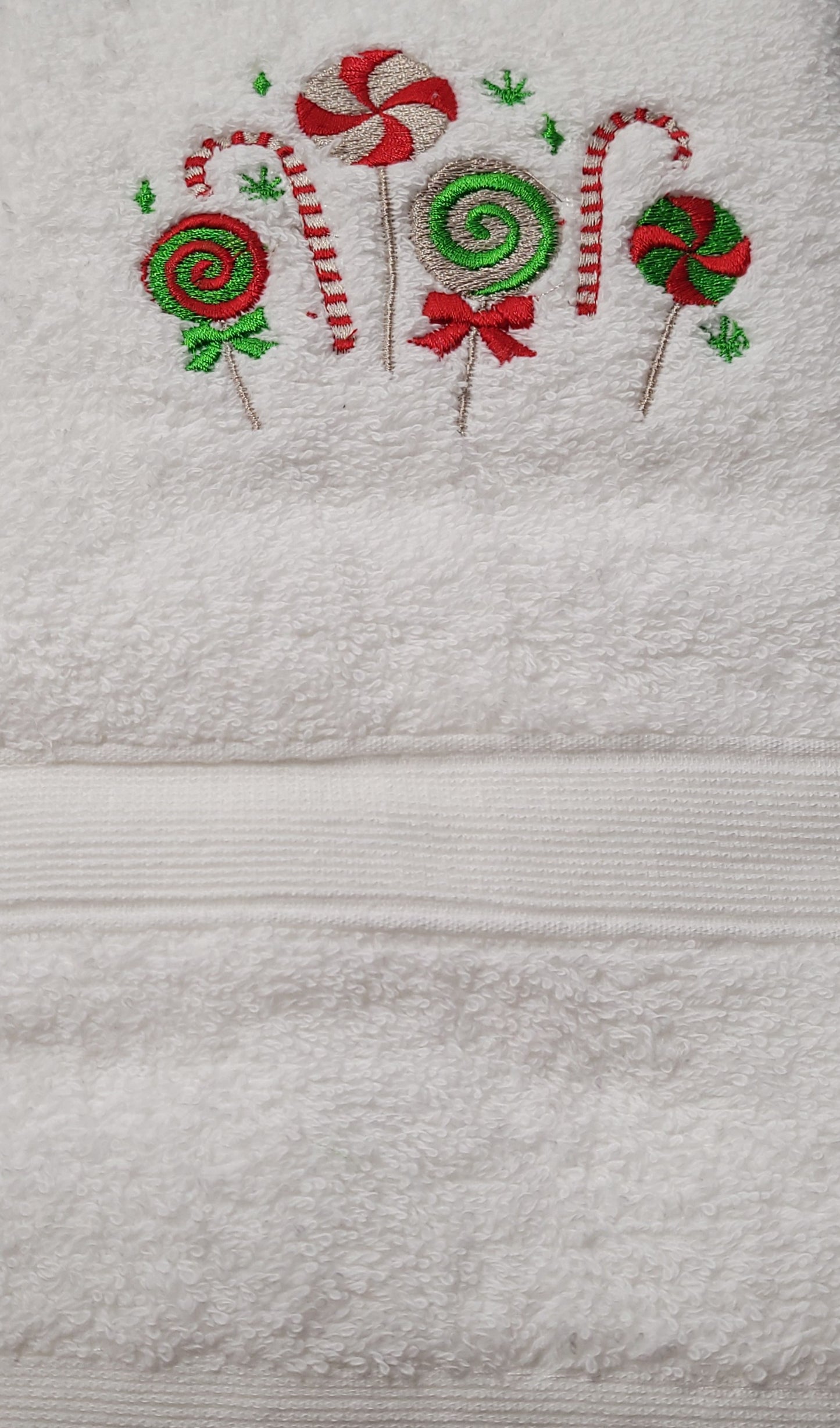 Embroidered Christmas Hand Towels