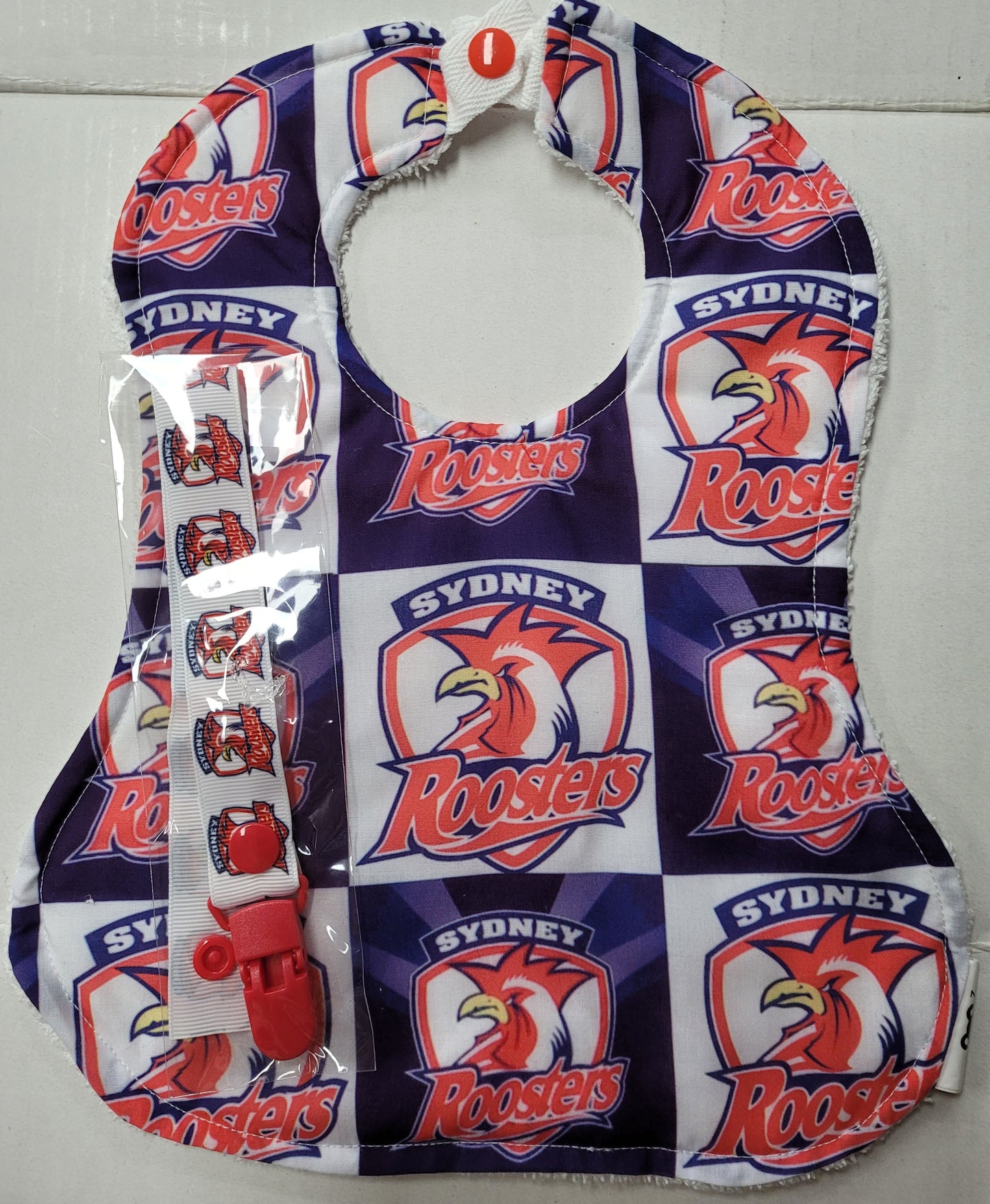 Footy NRL Bib and Dummy Clip