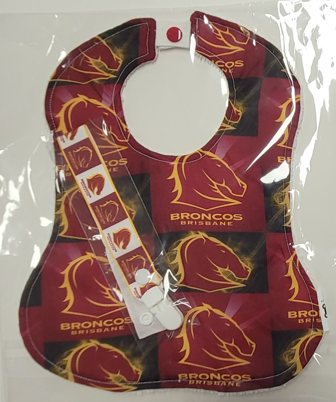 Footy NRL Bib and Dummy Clip
