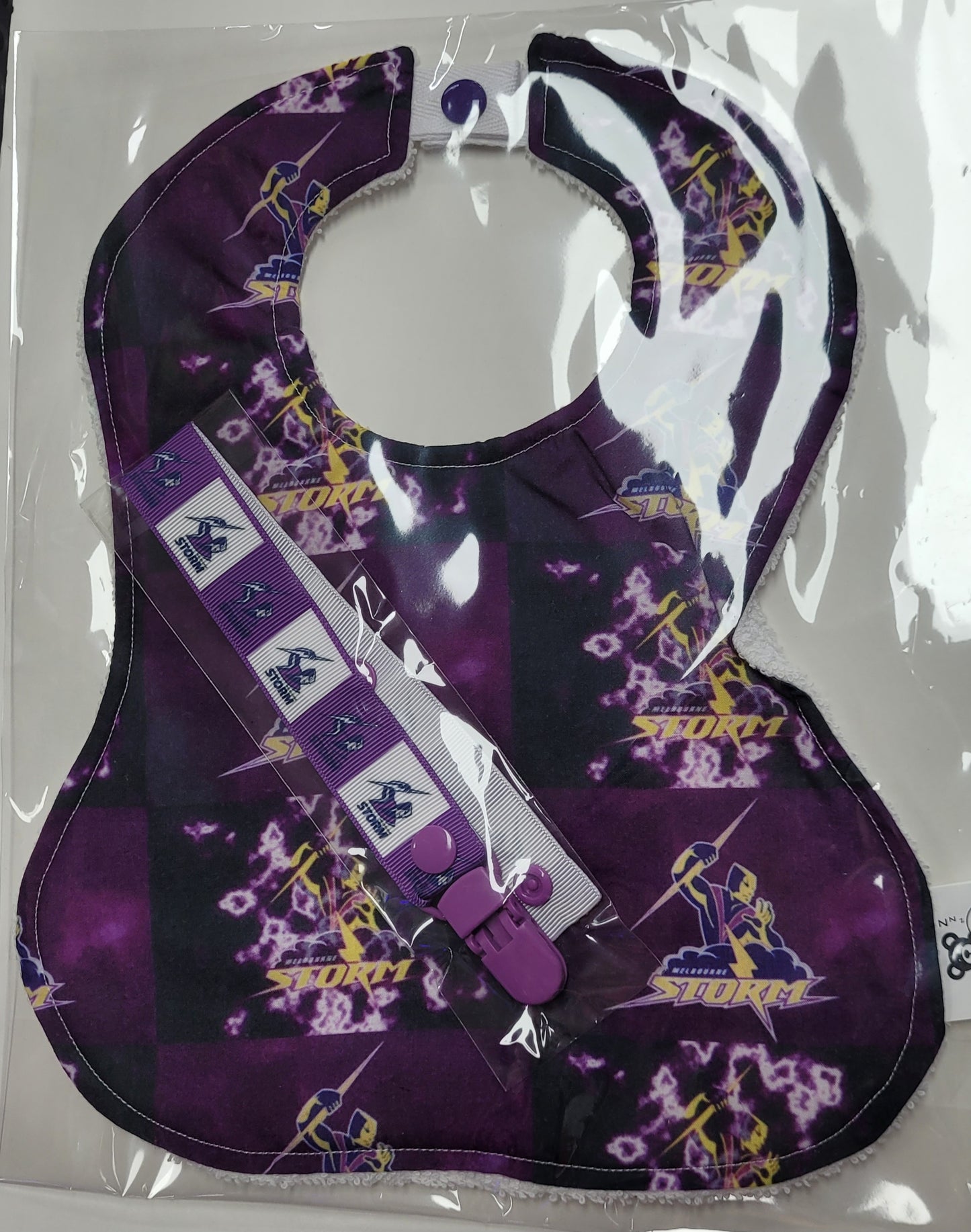Footy NRL Bib and Dummy Clip