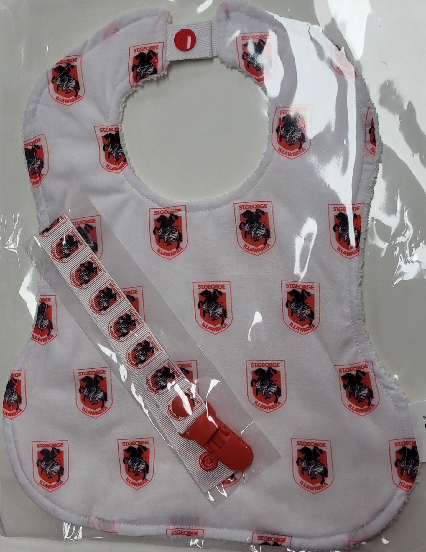 Footy NRL Bib and Dummy Clip