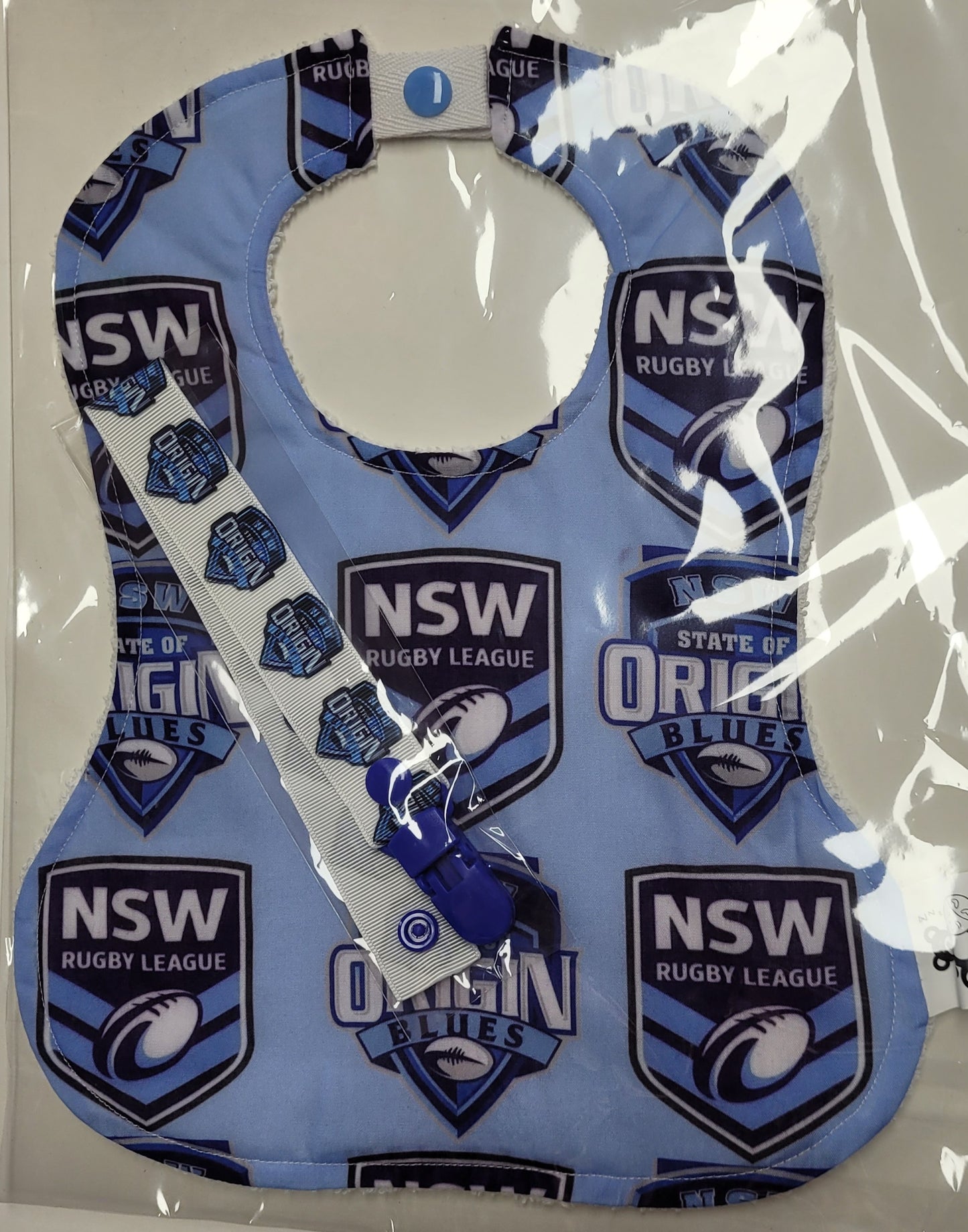Footy NRL Bib and Dummy Clip