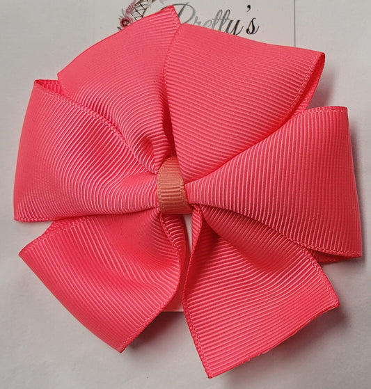 Bow Hair Clips - Plain Colours - Lot 1