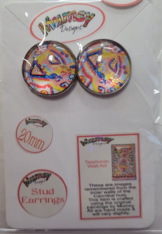 Stud Earrings - Bubble Style