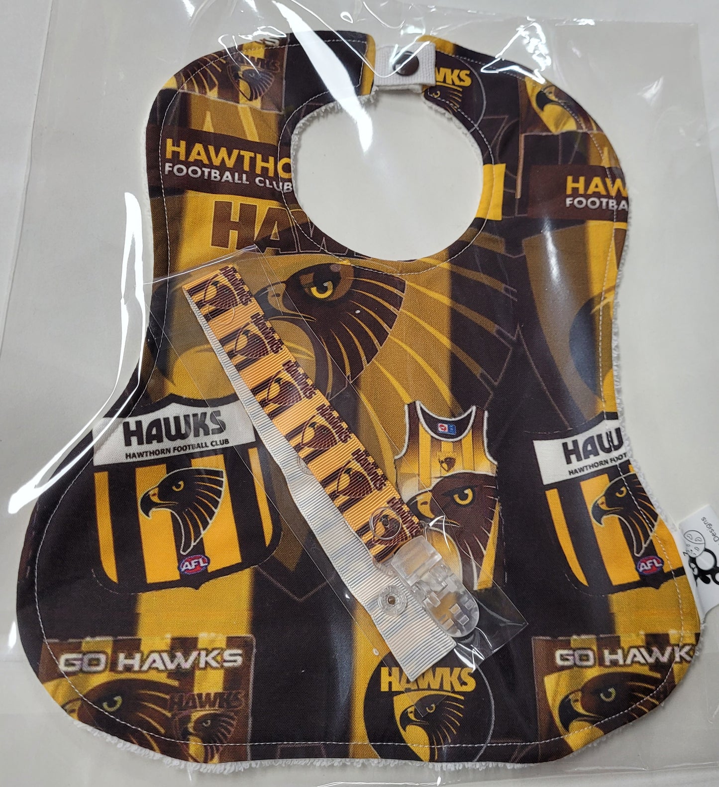 Footy AFL Bib and Dummy Clip