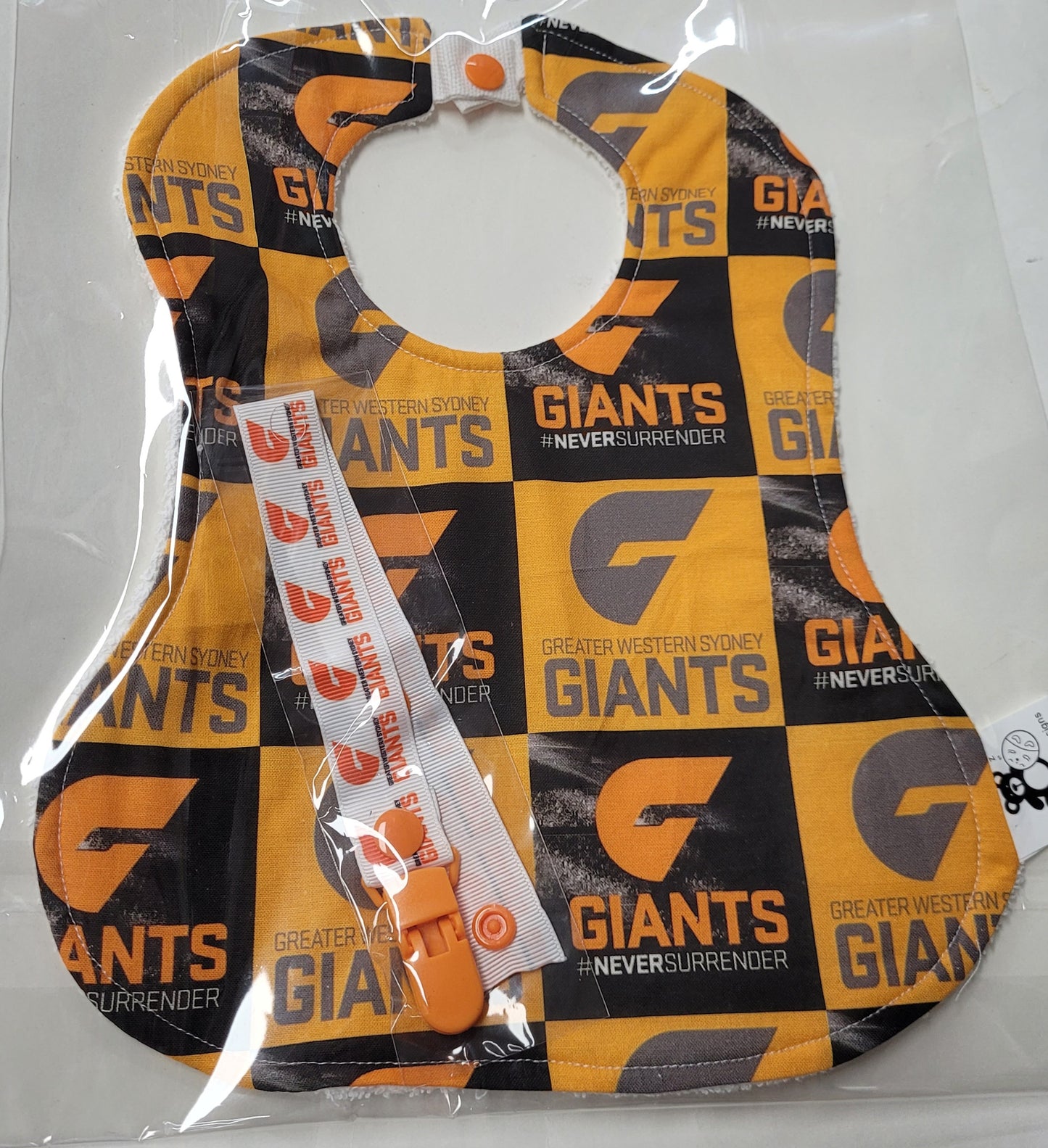 Footy AFL Bib and Dummy Clip