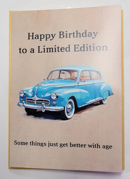 Birthday Card For Him - Car