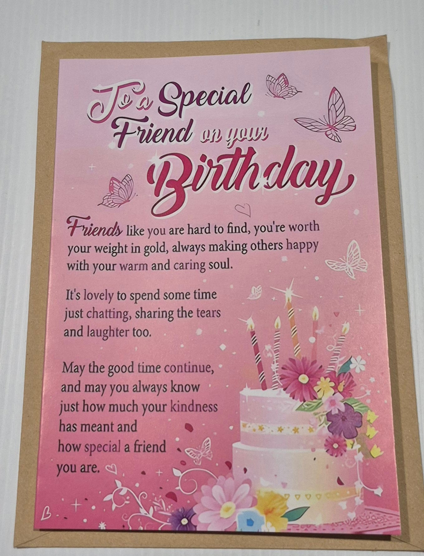 To A Special Friend Birthday Card