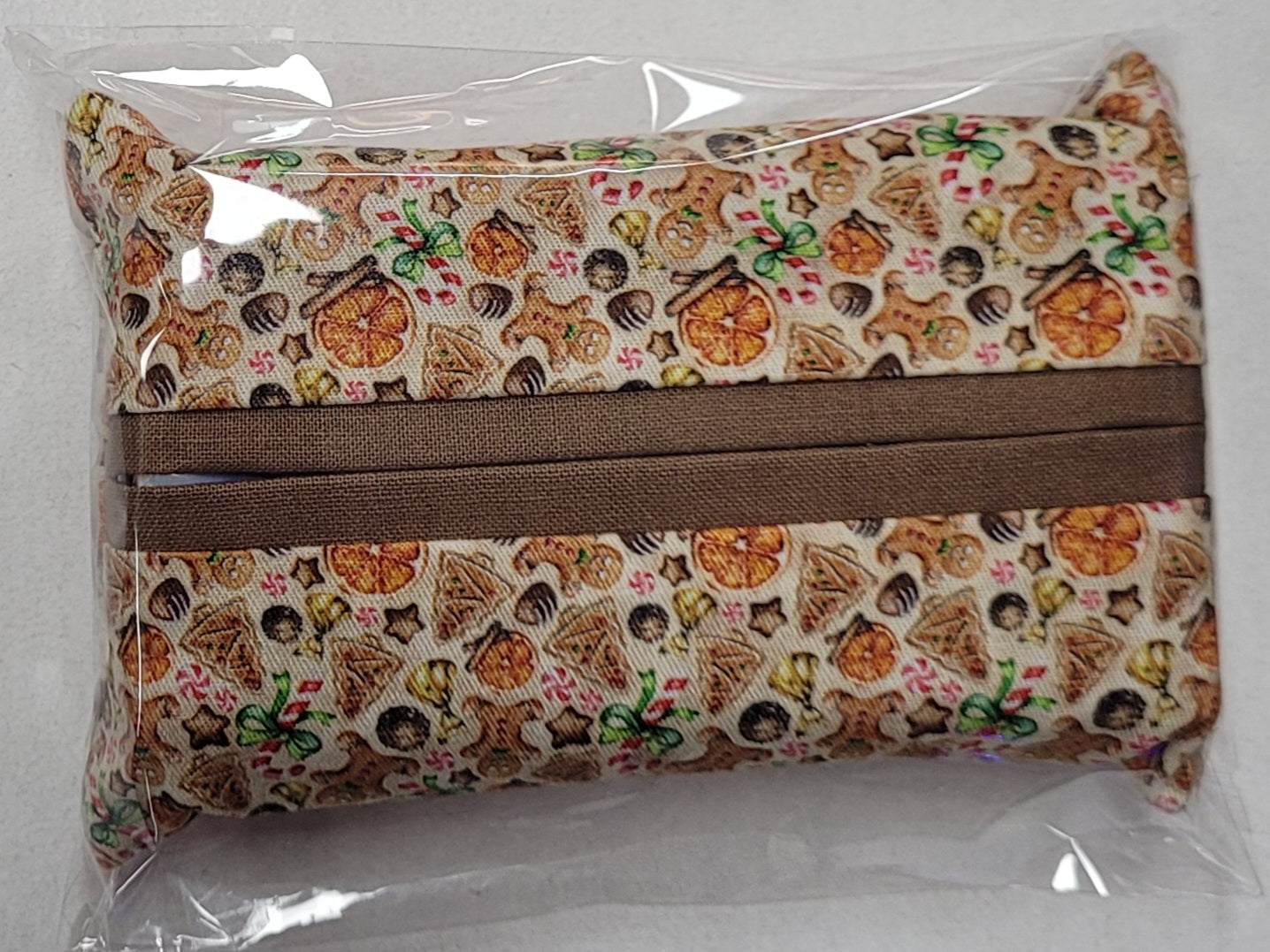 Christmas Fabric Tissue Holder - Travel Size