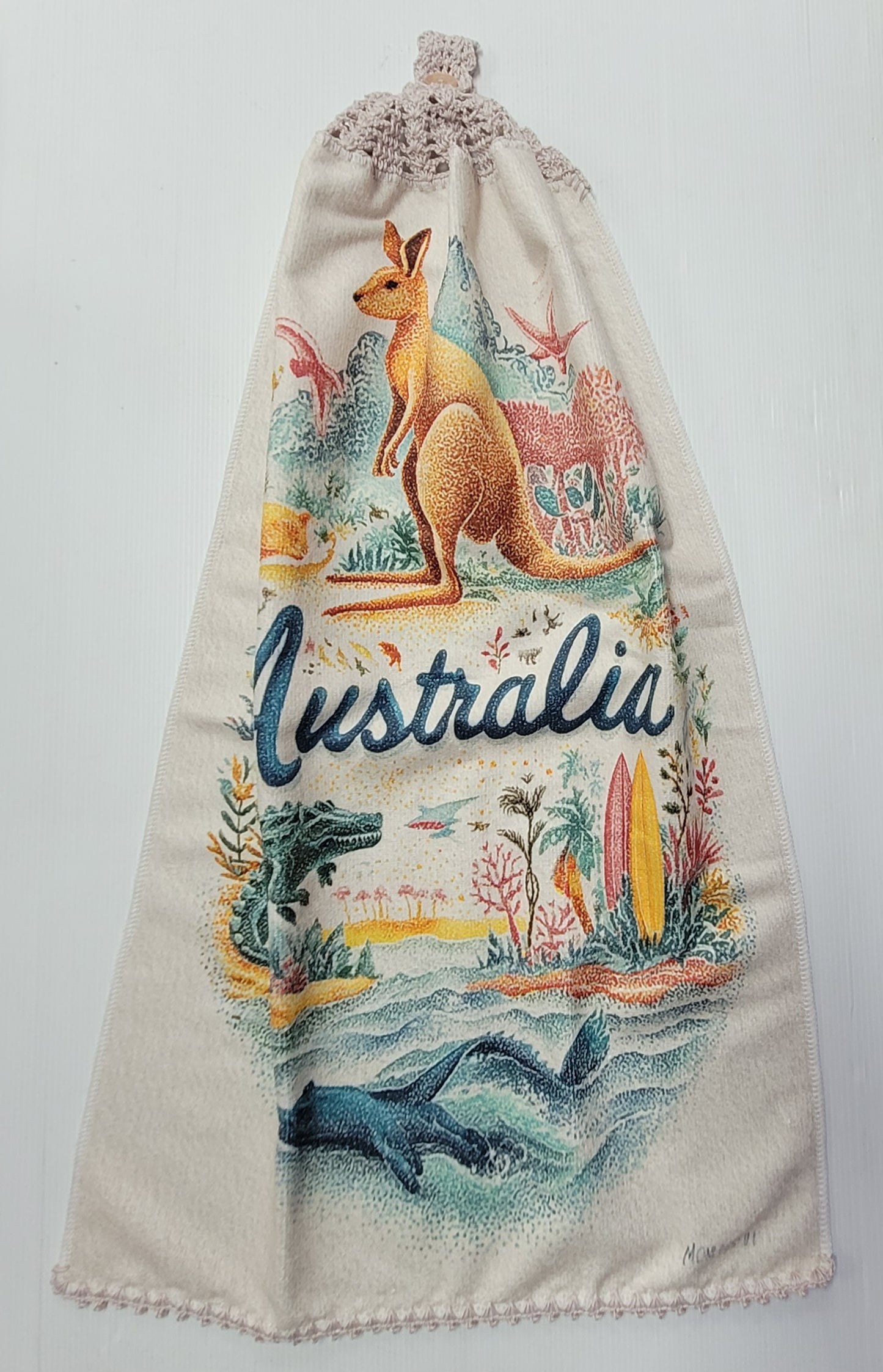 Printed Kitchen hand towels - Single Thickness
