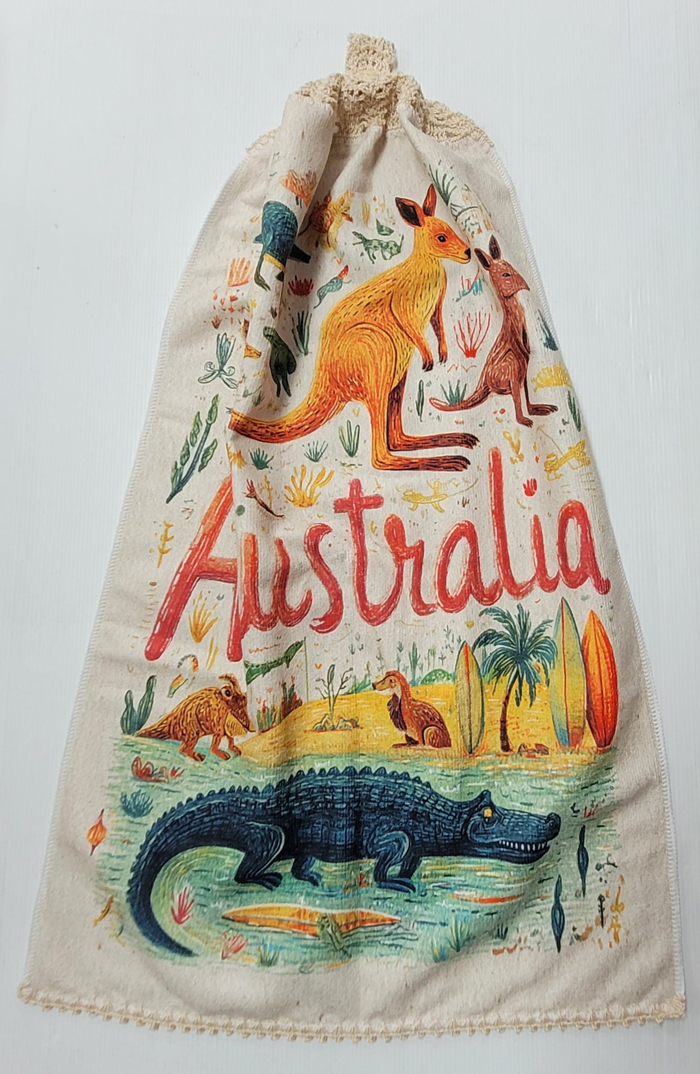 Printed Kitchen hand towels - Single Thickness