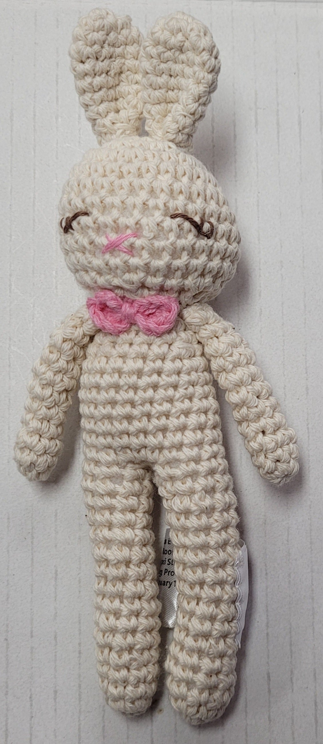 Mini Knitted Bunny Rattle