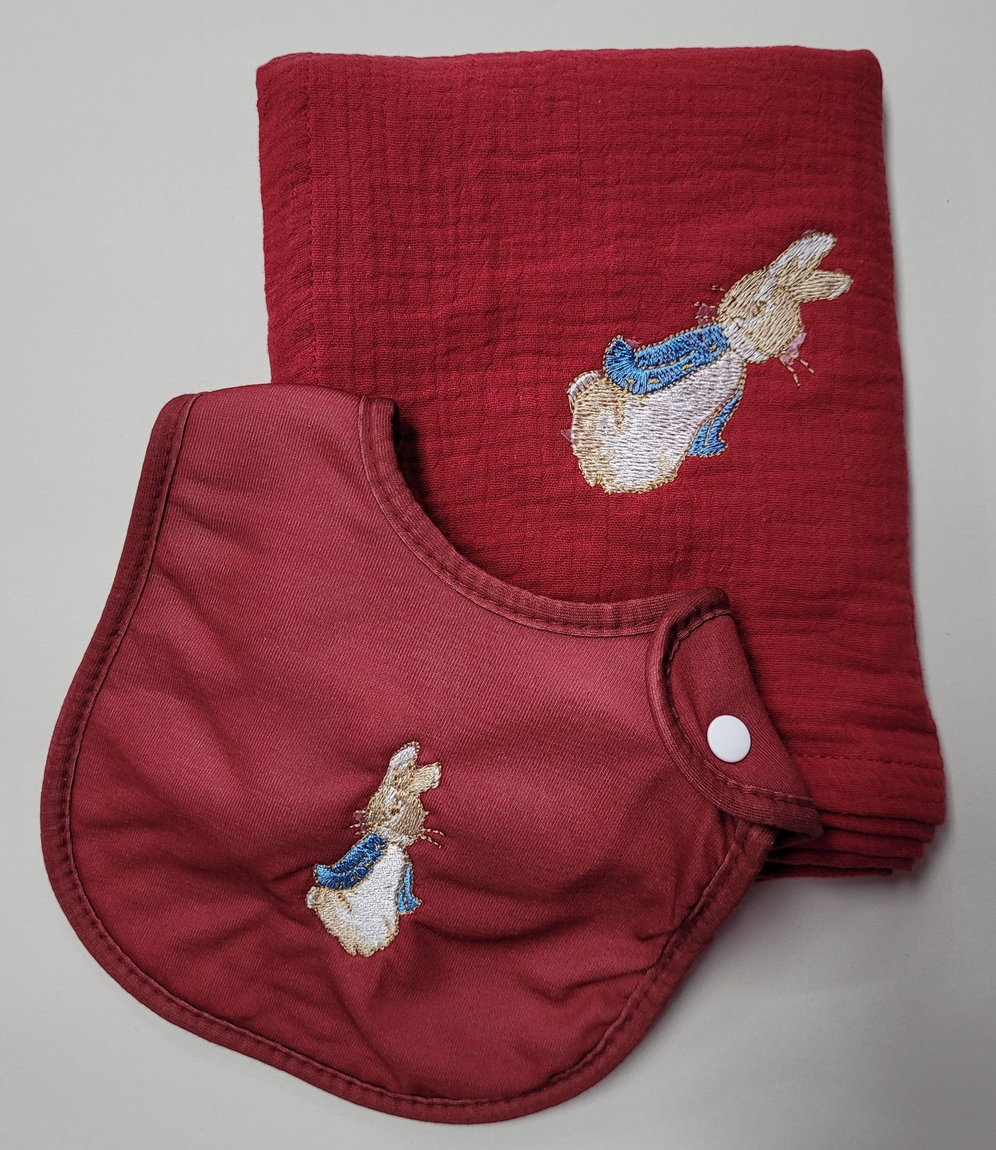 Red Peter Rabbit Muslin Wrap