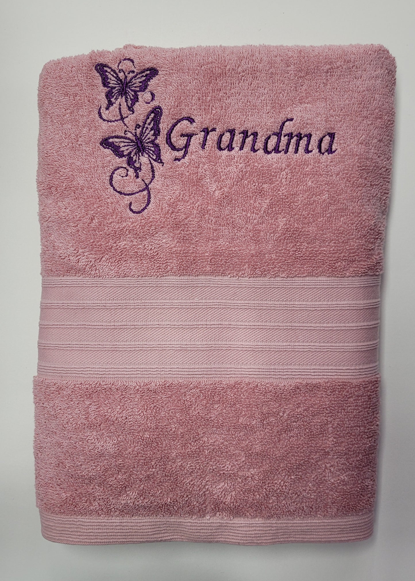 Embroidered Bath Towel - Grandma