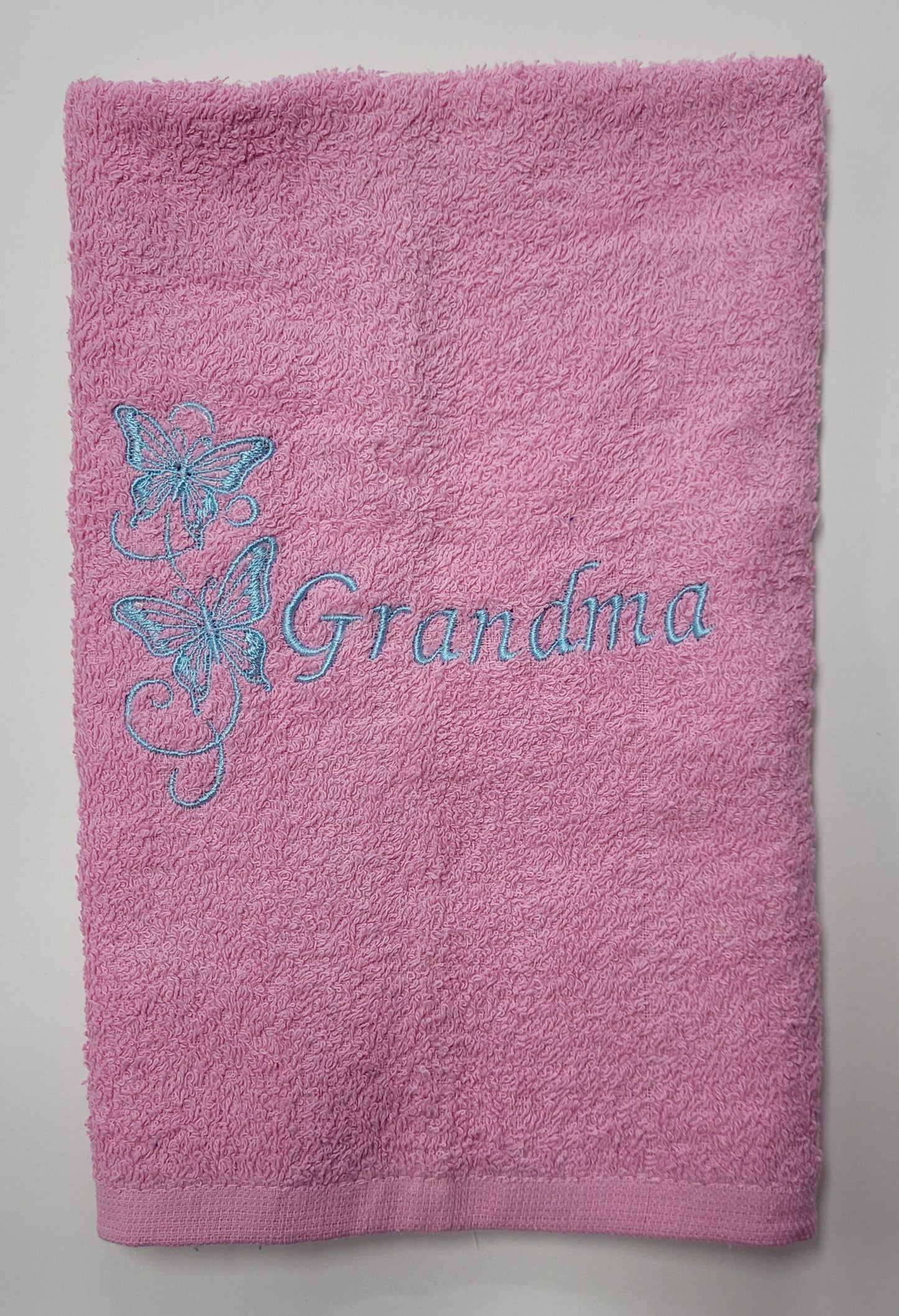 Embroidered Hand Towels - Grandma