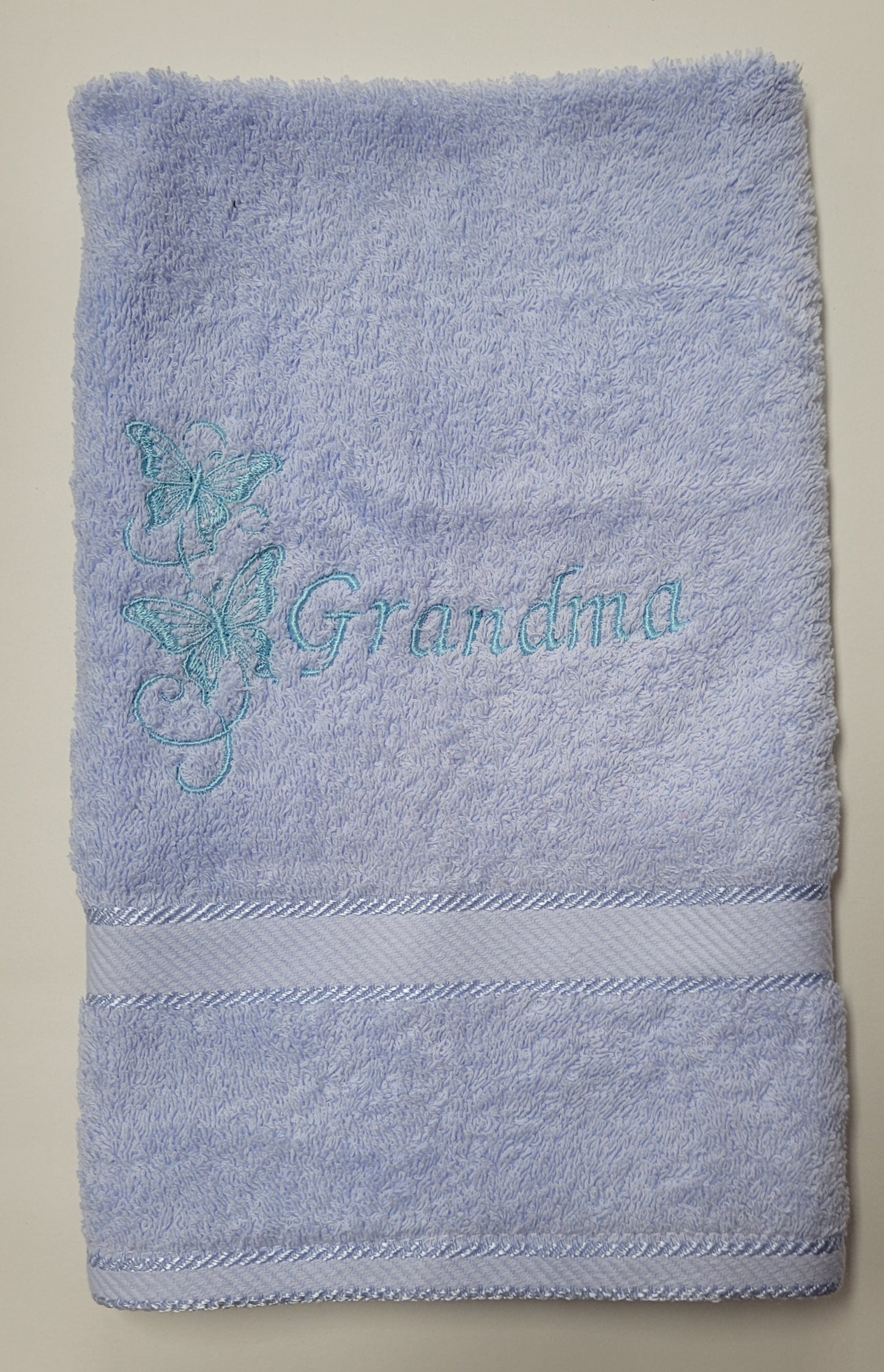 Embroidered Hand Towels - Grandma