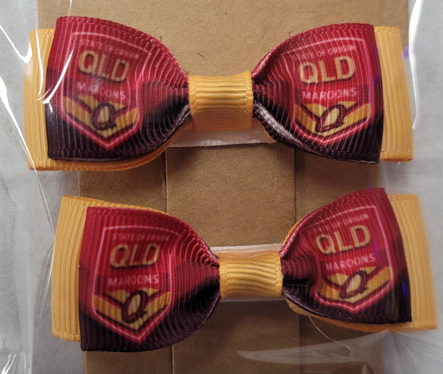 Footy Hair Clips - Two Pack Small