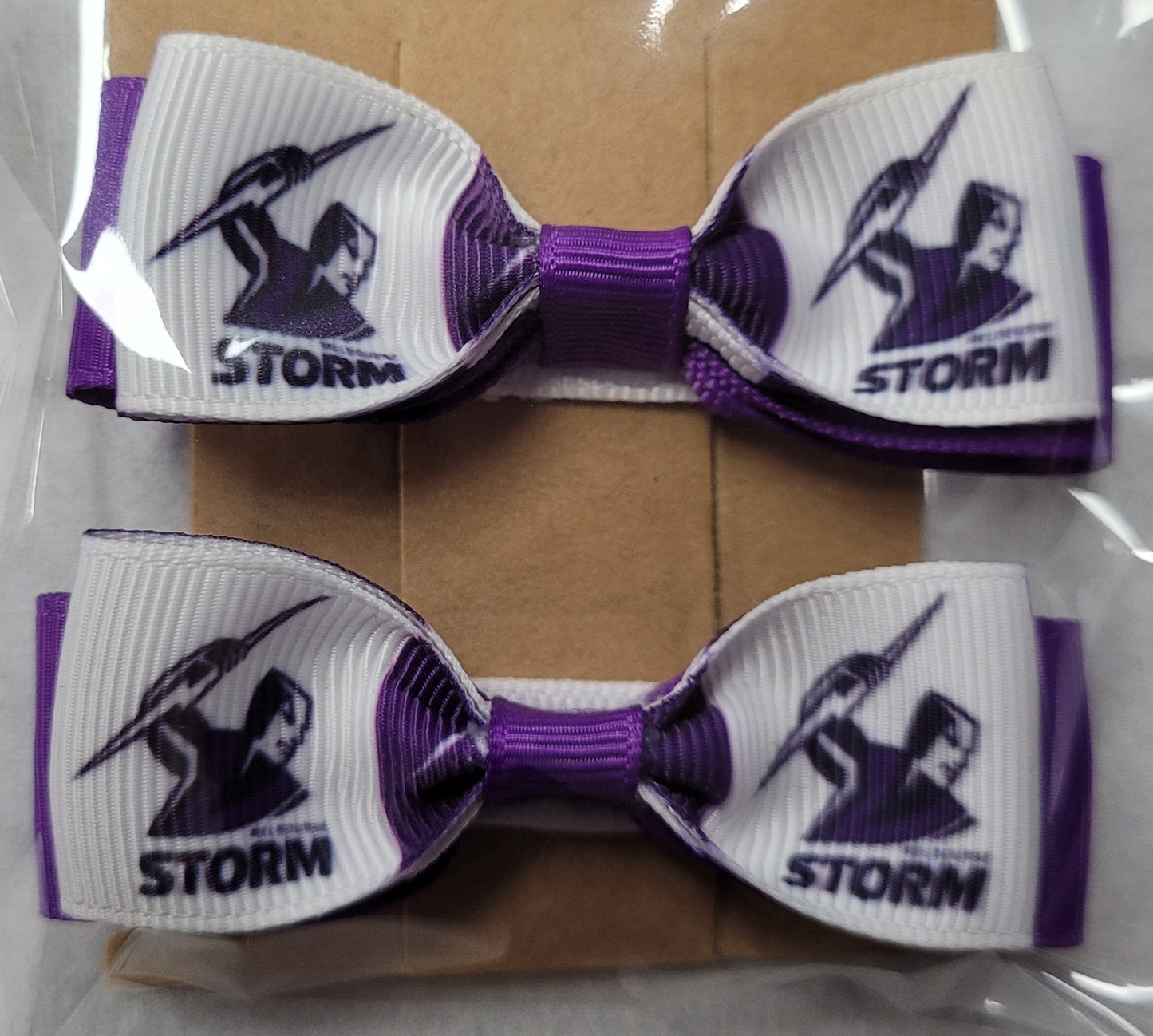 Footy Hair Clips - Two Pack Small