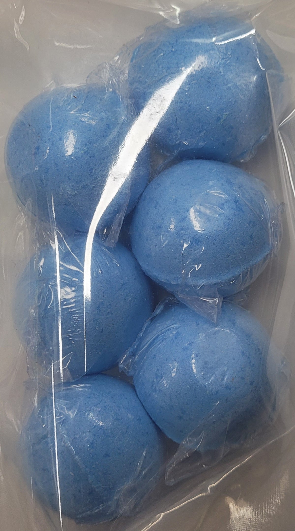 Round Toilet Bombs: 6 pack - Ocean Breeze - Blue