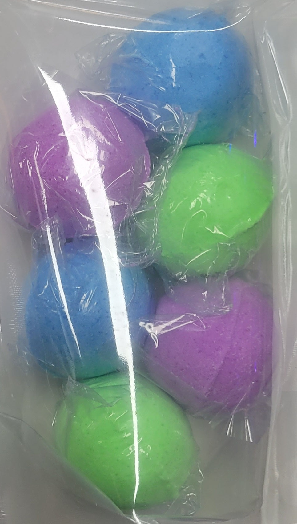Round Toilet Bombs: 6 pack - Ocean Breeze - Blue