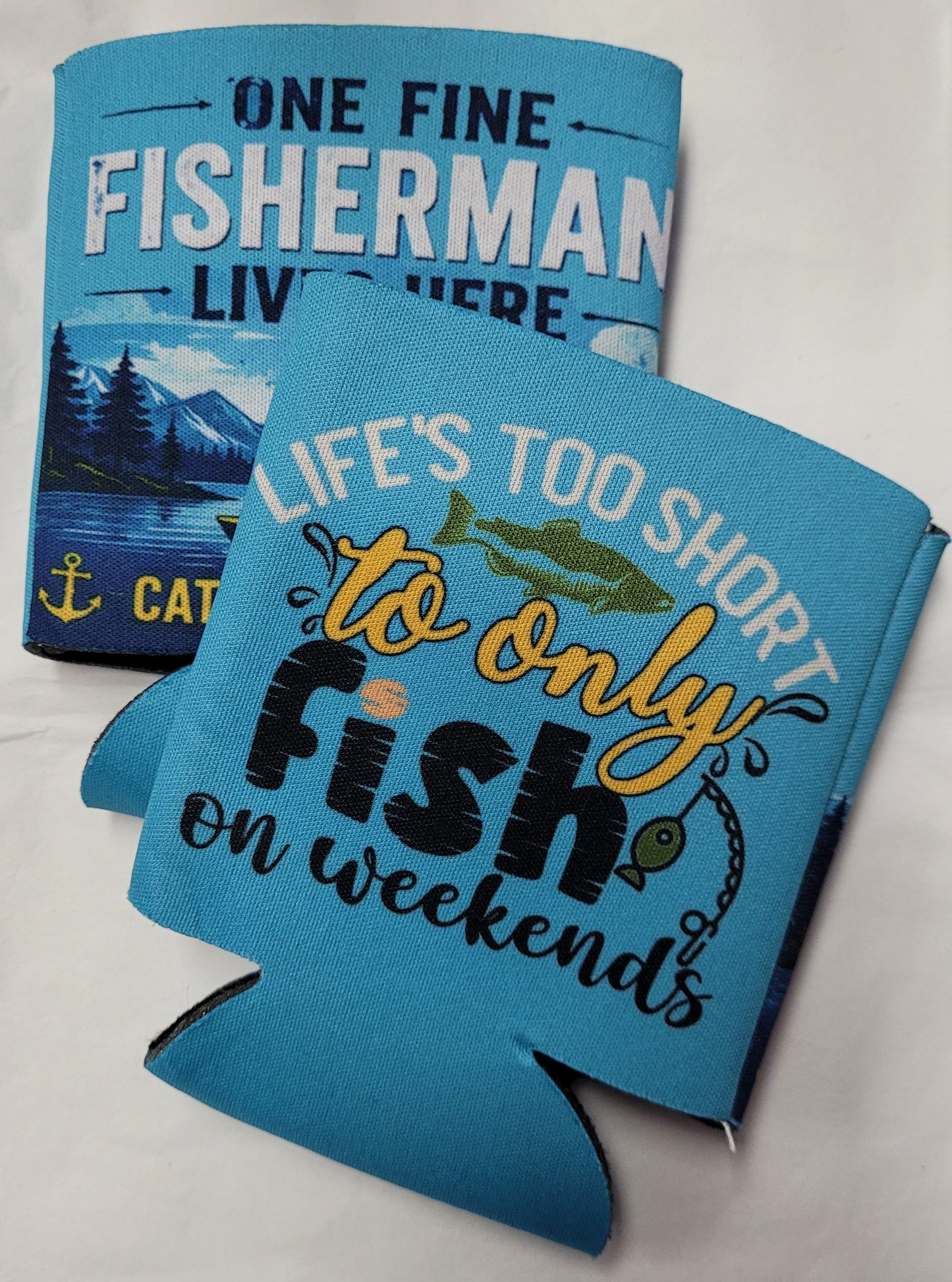 Flat Stubby Holder Cooler - various designs