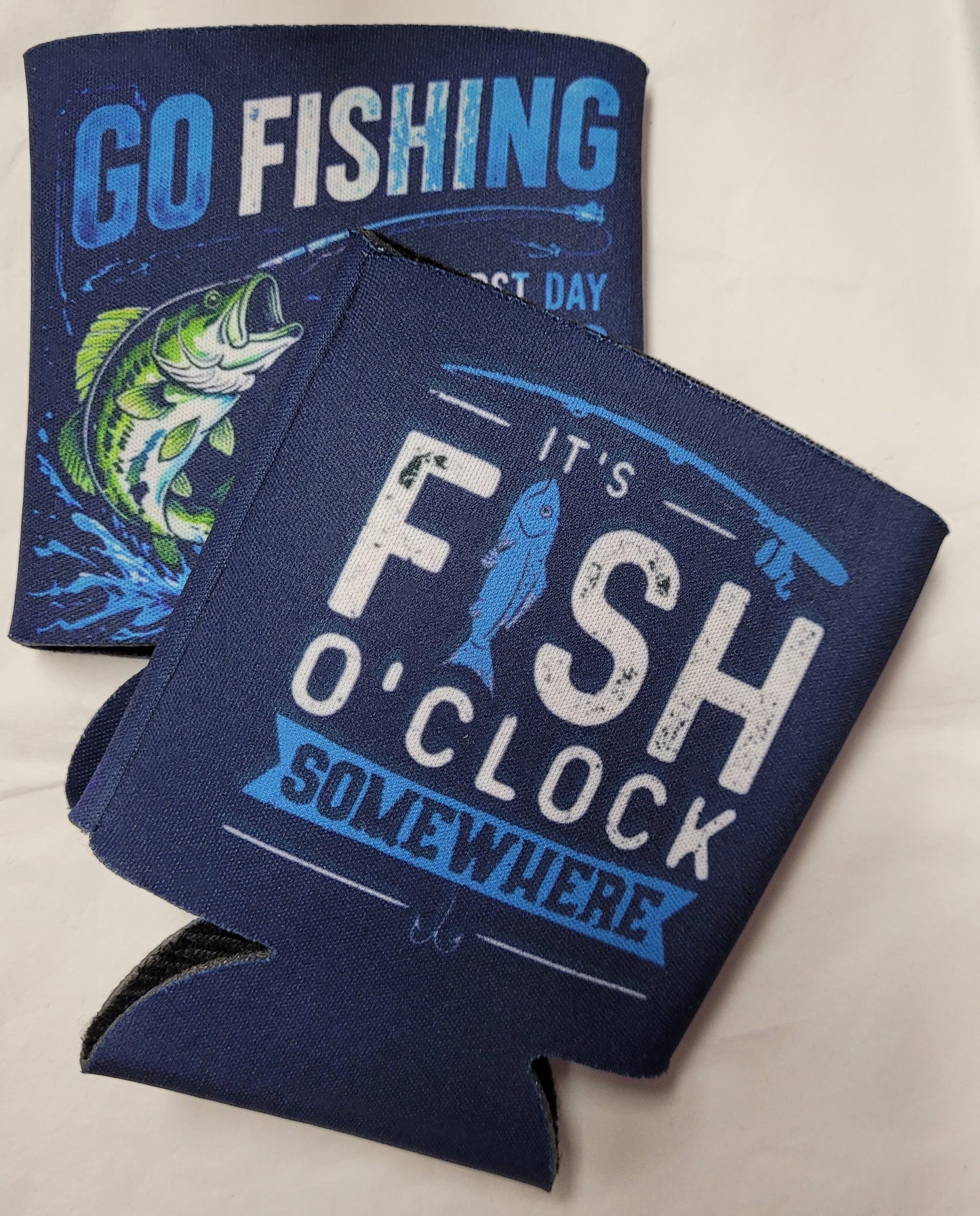 Flat Stubby Holder Cooler - various designs