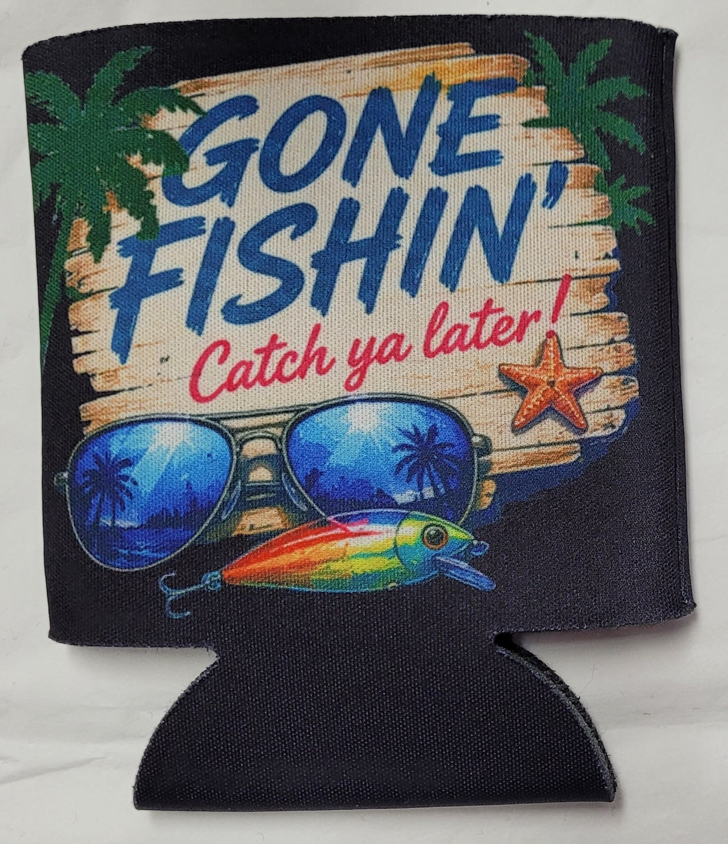 Flat Stubby Holder Cooler - various designs