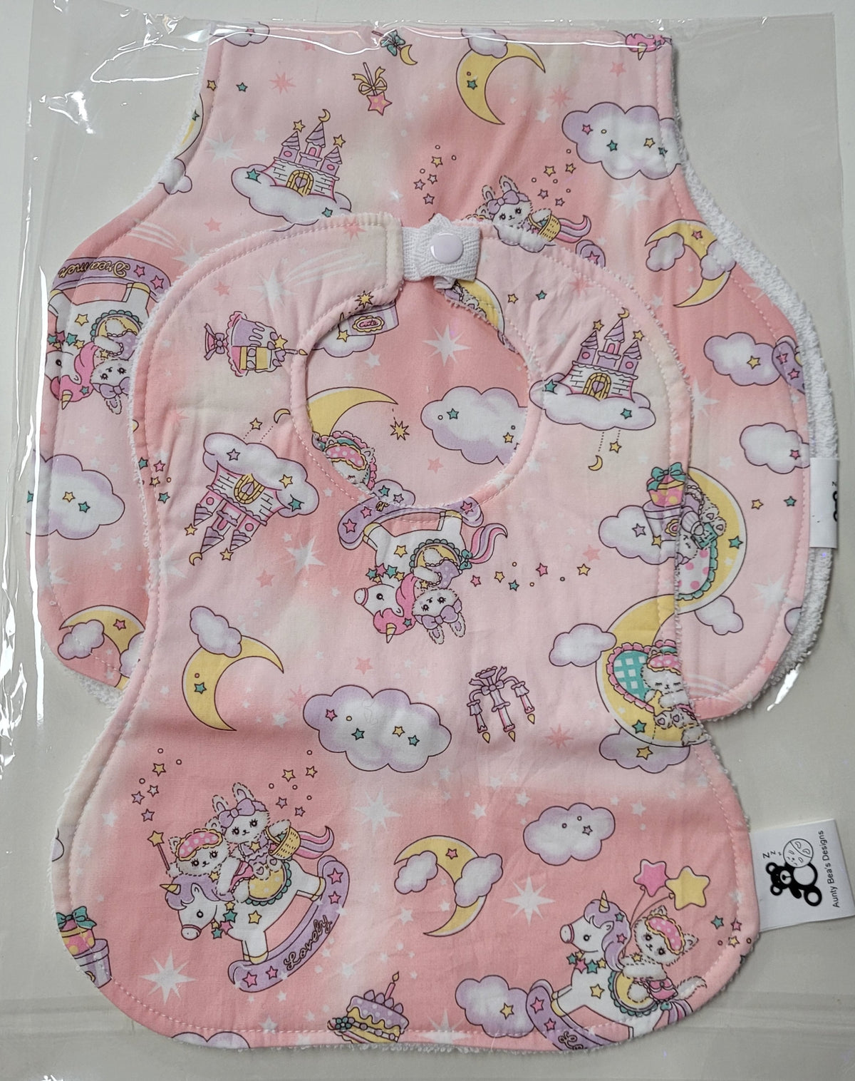 Baby Bib and Burp Cloth set