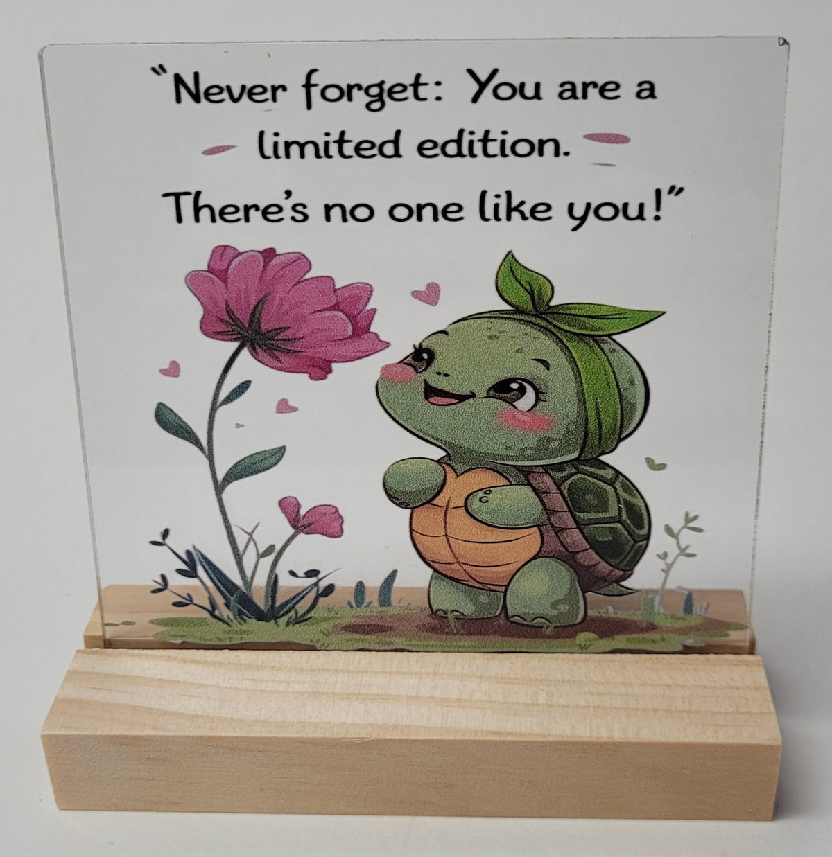 Heartfelt Acrylic Desktop Plaque