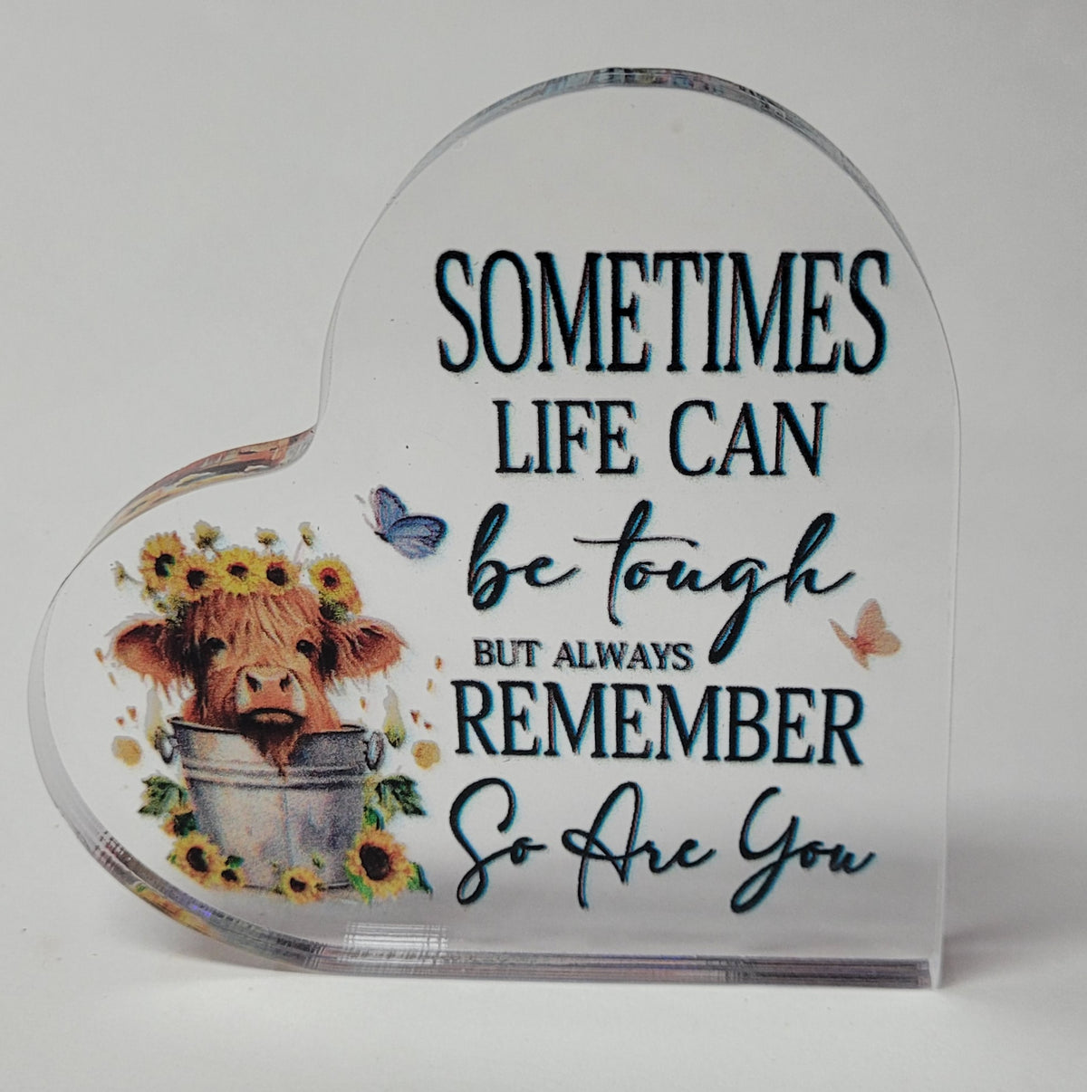 Heartfelt Acrylic Desktop Plaque