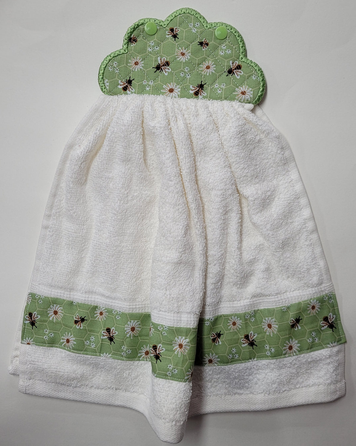 Quilted Top Hand Towels - Double Thickness