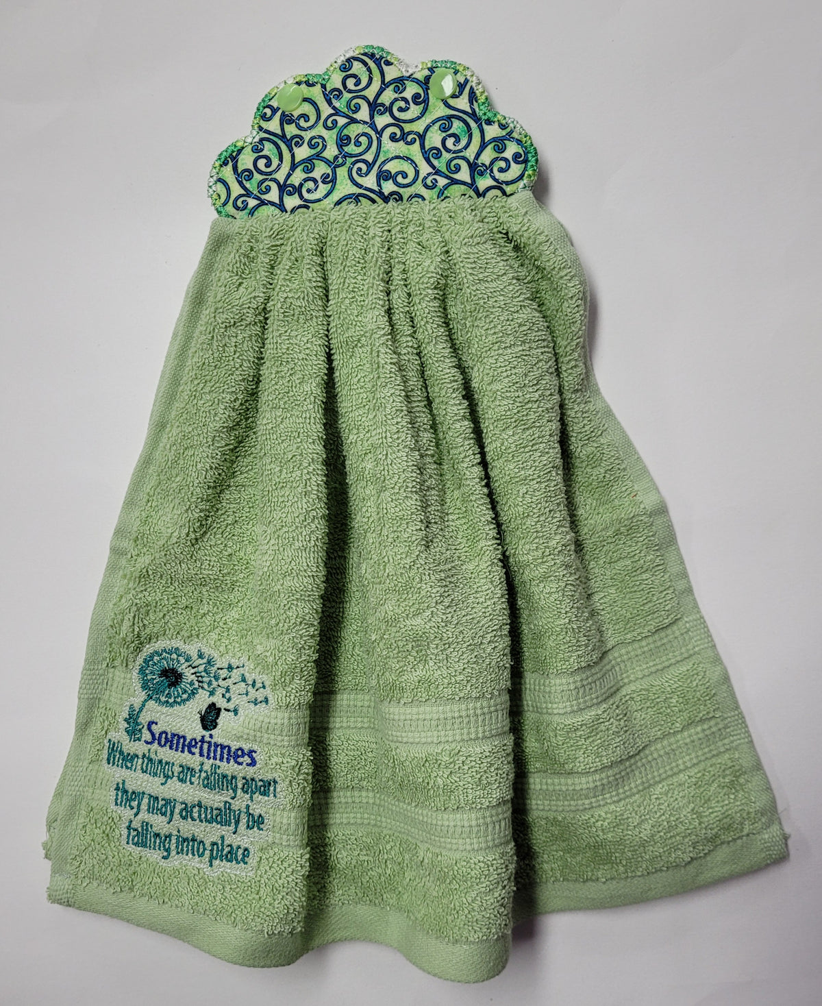 Quilted Top Hand Towels - Double Thickness