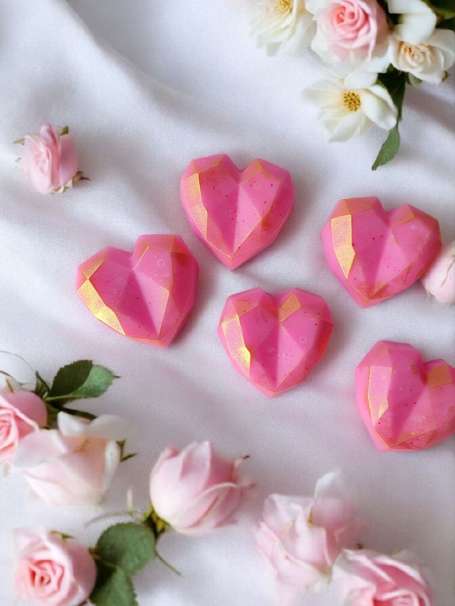Love heart soap bars
