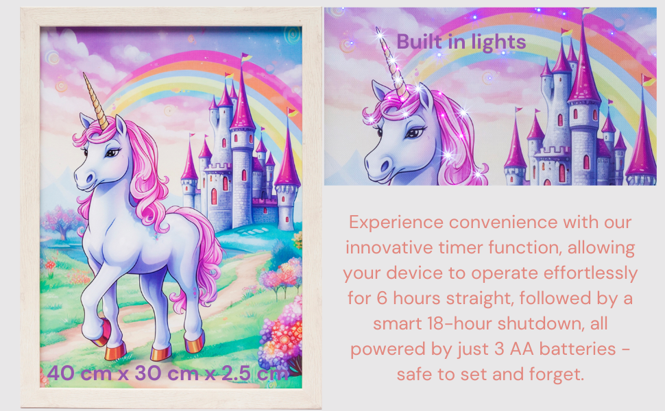 Light Up Frame; Unicorn