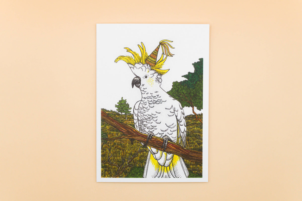 Cockatoo Greeting Card | Australian Bird Birthday Card