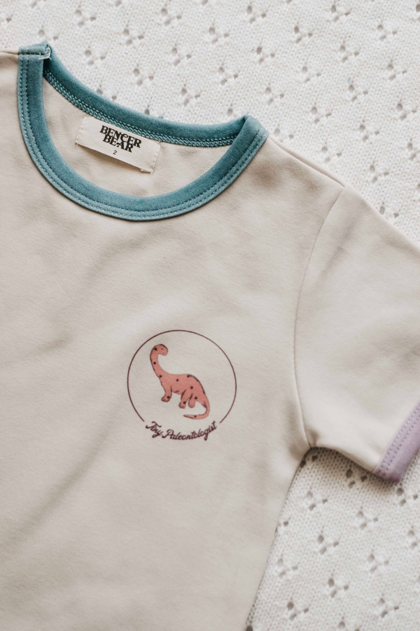 Tiny Paleontologist Bodysuit - Bright Size 0