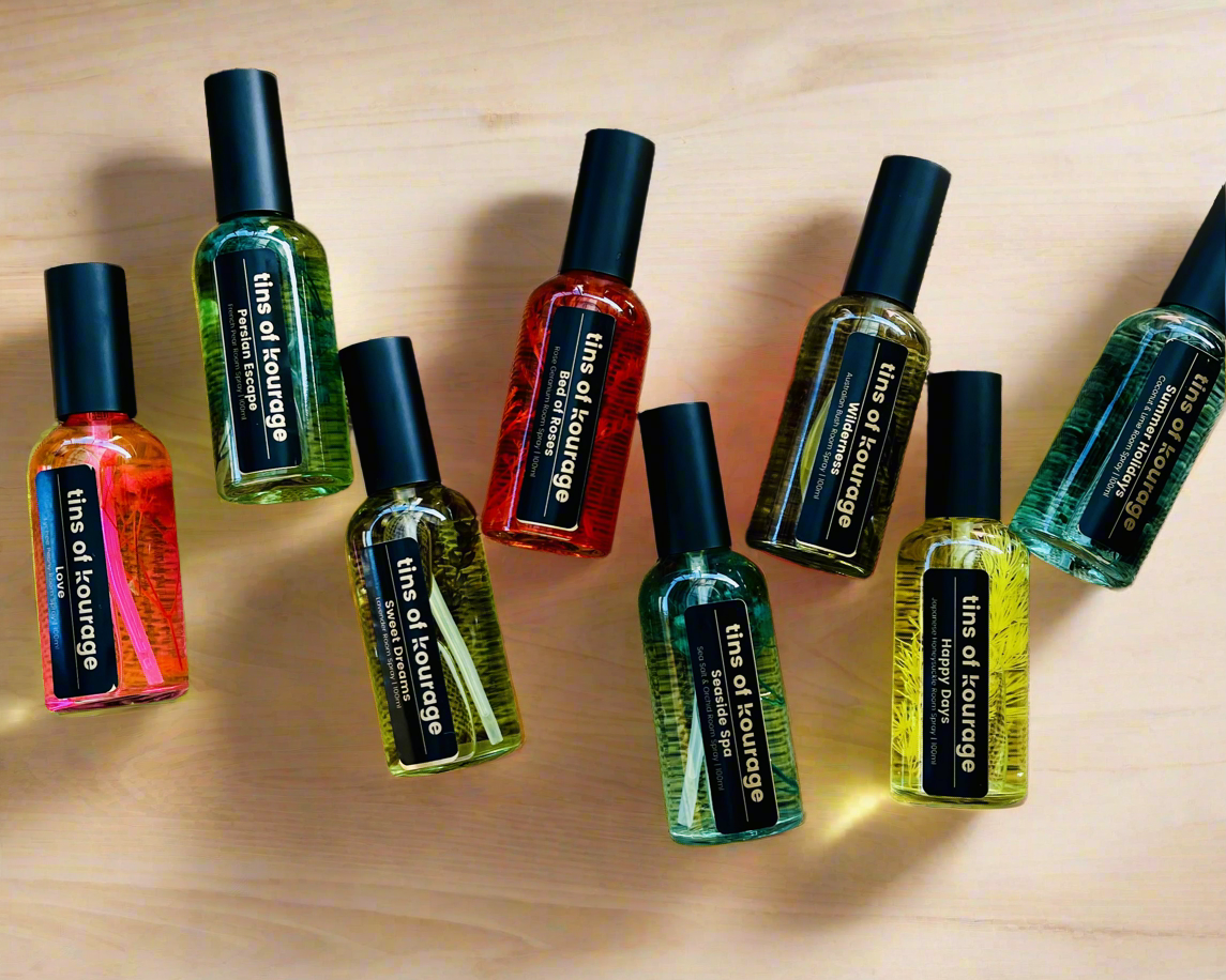 Botanical Room Spray: Rose Geranium (Ruby Botanicals) - Rosewood | Lemon peel | Geranium & Rose petals
