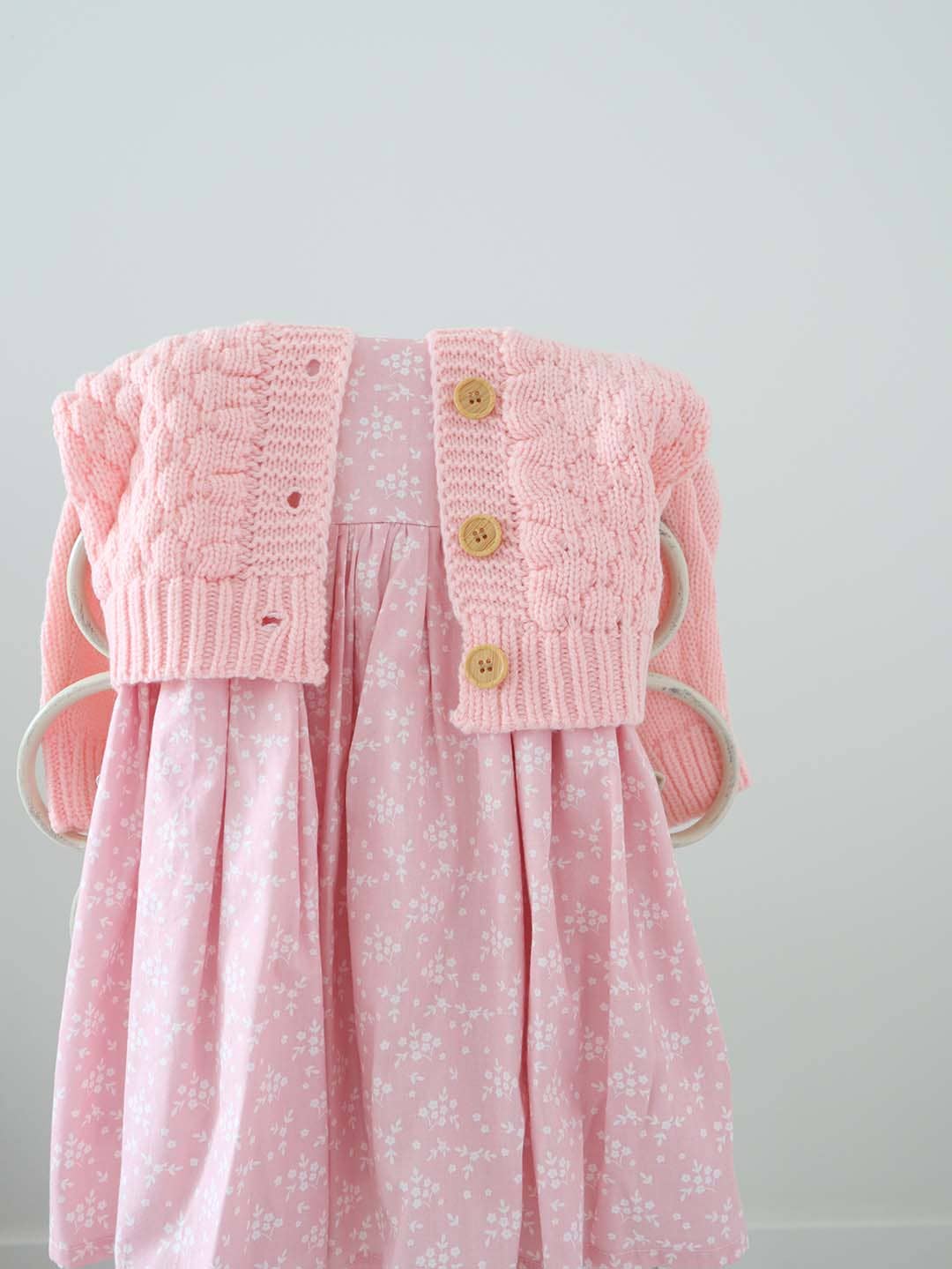 Girl Alice Blossom Pink Two-way Dress  (100% Cotton): 3-4T
