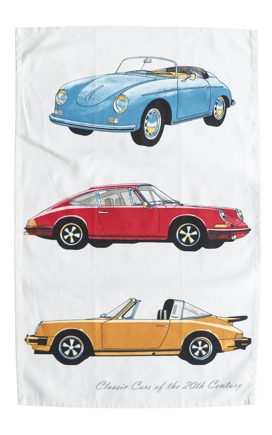 Tea Towel - Classic Cars Porsche