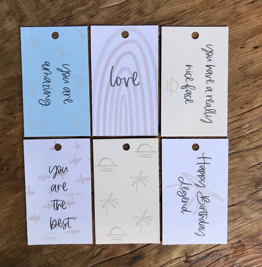 Gift Tags x 6: Yes Twine