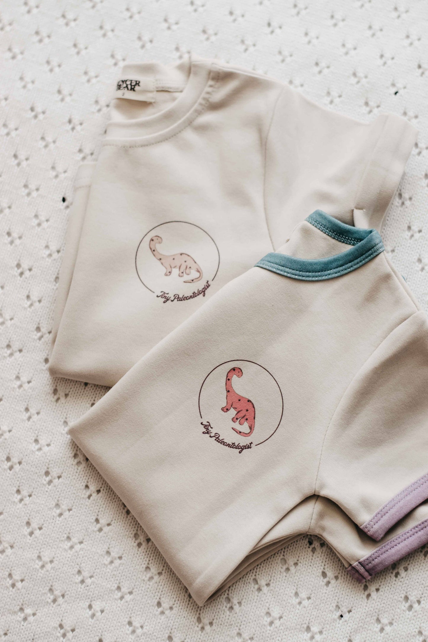 Tiny Paleontologist Bodysuit - Bright Size 0