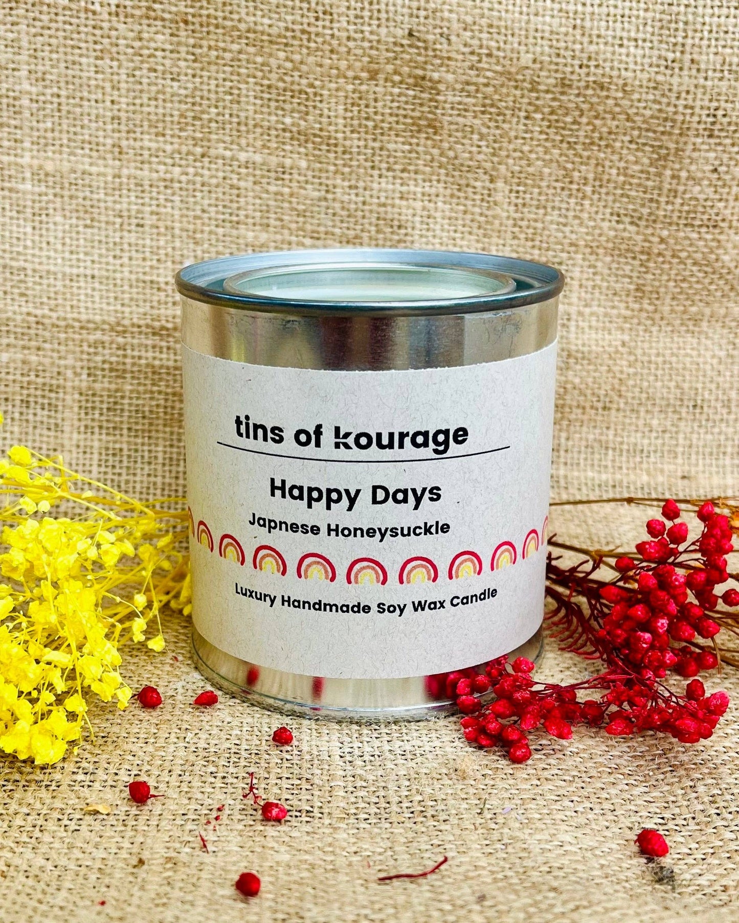 Happy Days Soy Wax Candle - Japanese Honeysuckle : Mini 50ml Candle