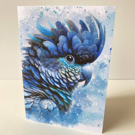 Black Cockatoo Greeting Card