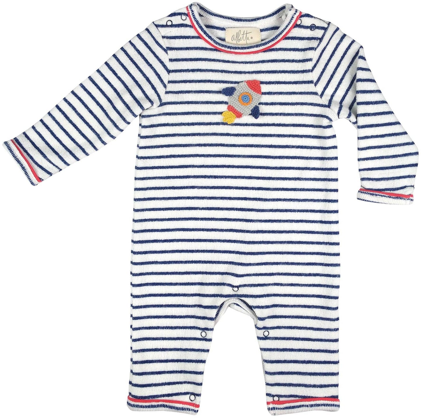 Albetta Crochet Rocket Babygro Romper: 6-12 m